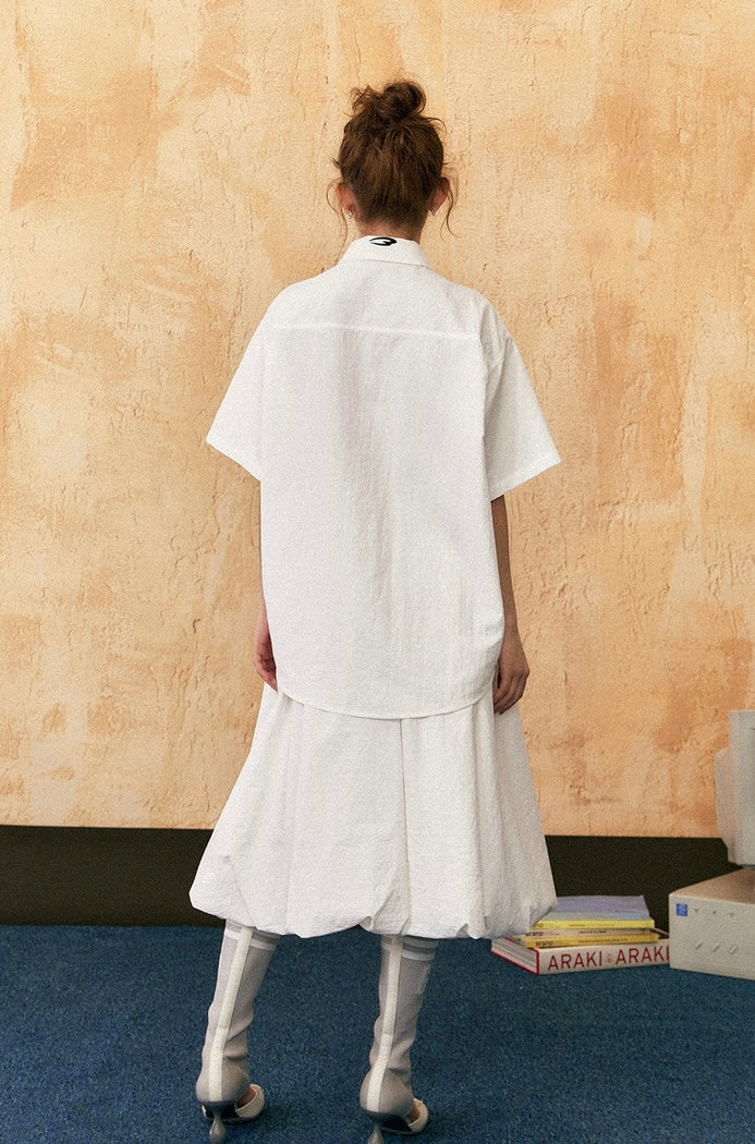 EZEK&STUDIO Plain casual short sleeve shorts