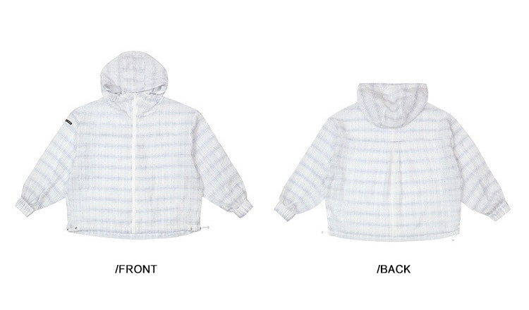 EZEK&STUDIO Polka dot drawstring sunscreen clothes