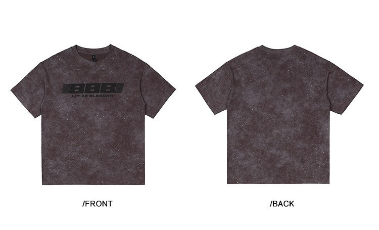 EZEK&STUDIO American retro high street short sleeve T-shirt