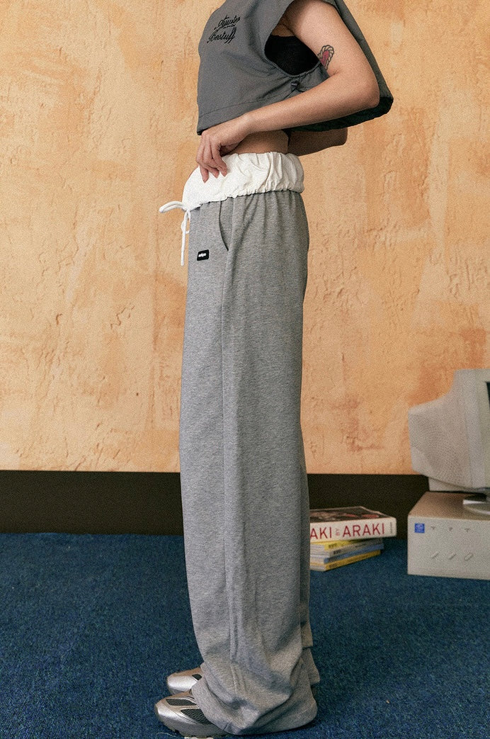 EZEK&STUDIO Loose suspender casual pants