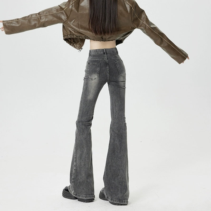 Konggeins American Vintage Wide Leg Jeans