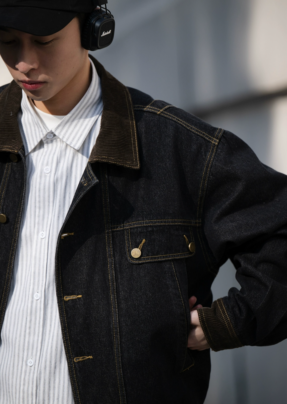 BELLKENIDE Retro Heavy Industry Denim Jacket