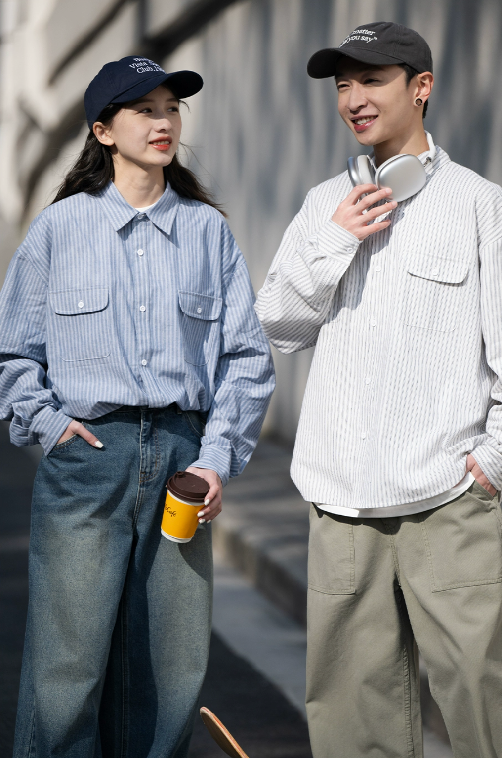 BELLKENIDE Striped Long-Sleeved Shirt