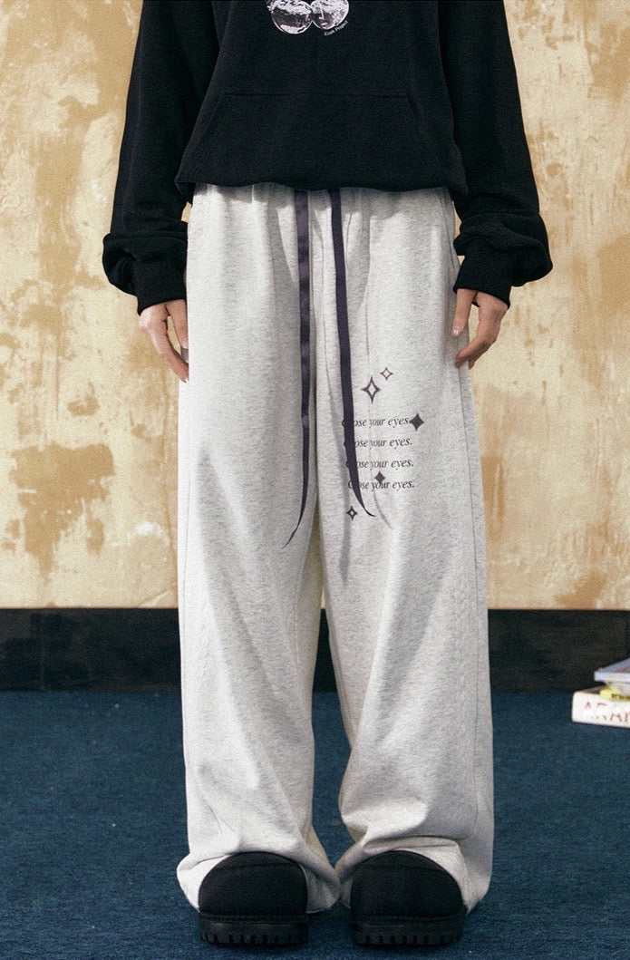 EZEK&STUDIO American Retro Wide-reg Floor-length pants