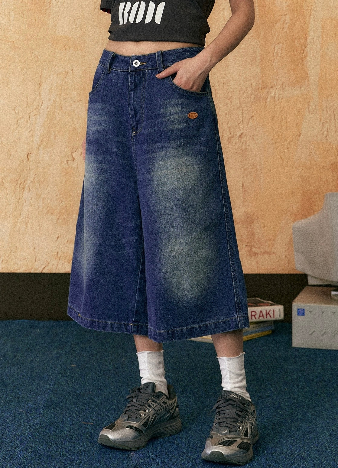 EZEK&STUDIO American Retro denim shorts