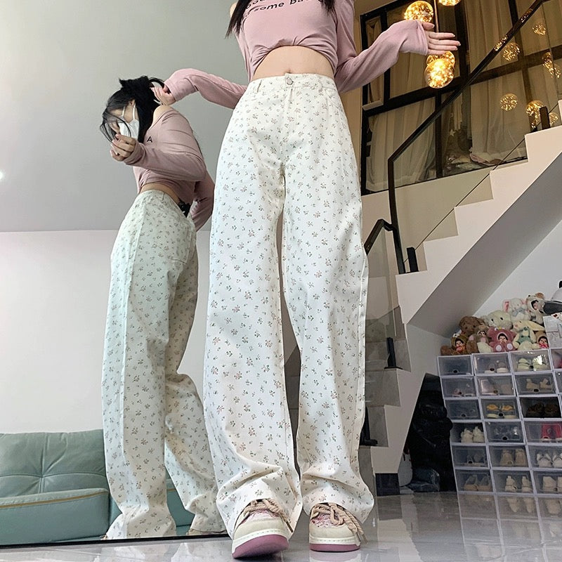 Konggeins Girly straight casual pants