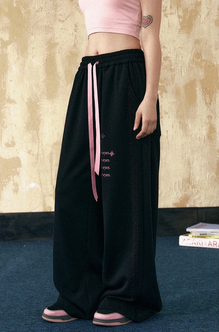 EZEK&STUDIO American Retro Wide-reg Floor-length pants