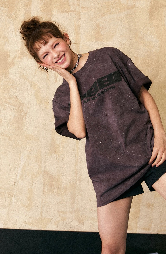 EZEK&STUDIO American retro high street short sleeve T-shirt