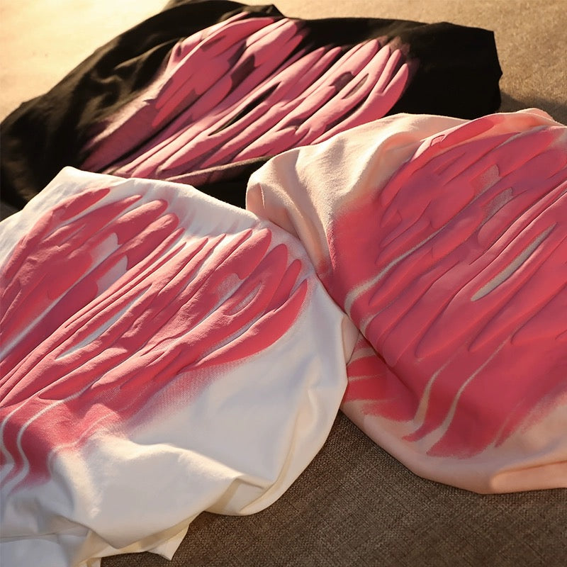 Konggeins Love Print Short Sleeve T-Shirt