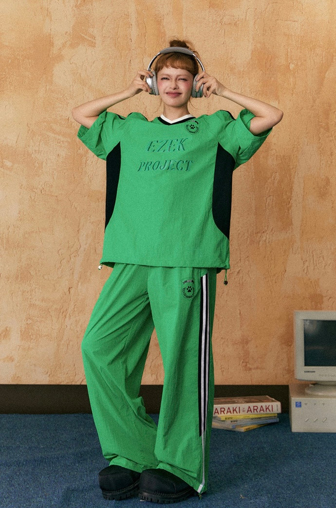 EZEK&STUDIO 2024新作モデル カジュアルスポーツスタイル半袖Tシャツ パンツ