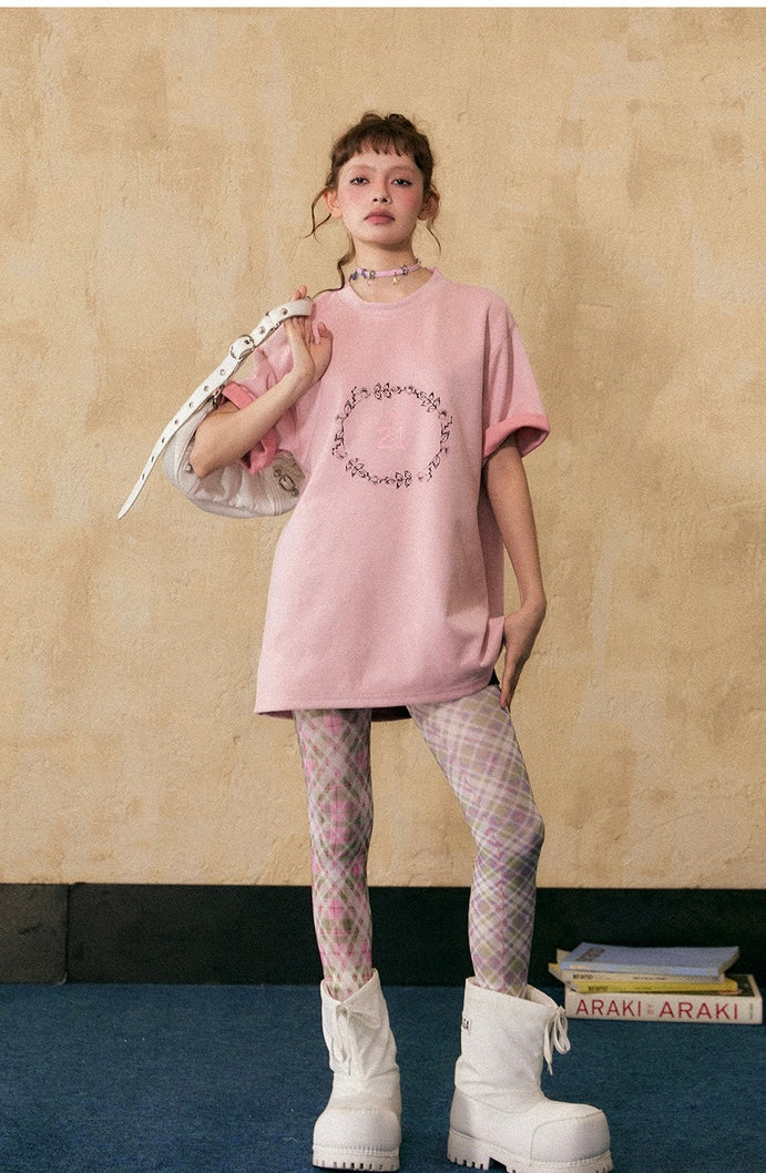 EZEK&STUDIO American Retro short sleeve casual T-shirt