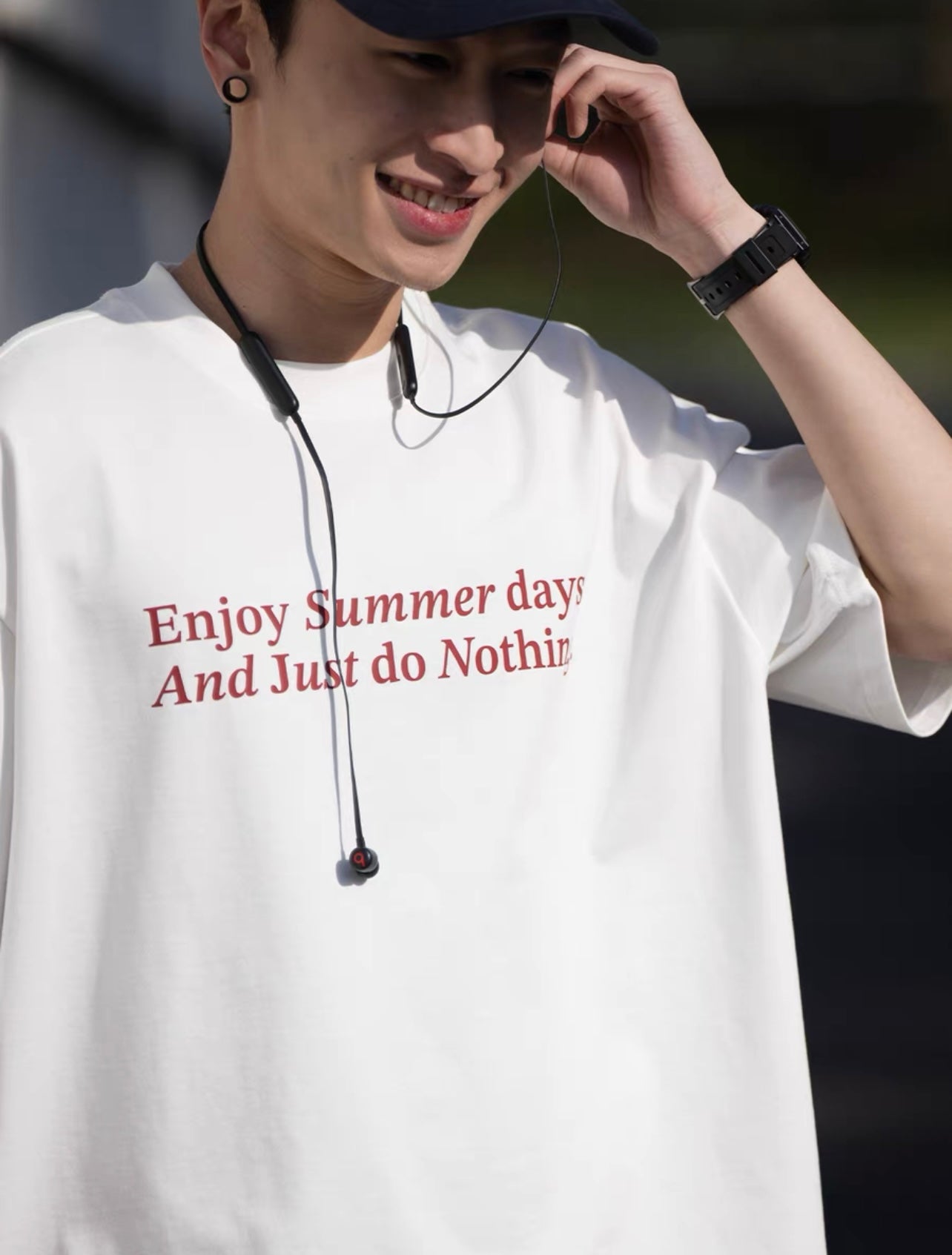 BELLKENIDE Thick printed pure cotton T-shirt