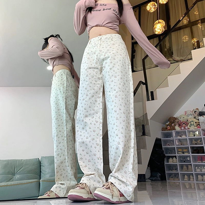 Konggeins Girly straight casual pants