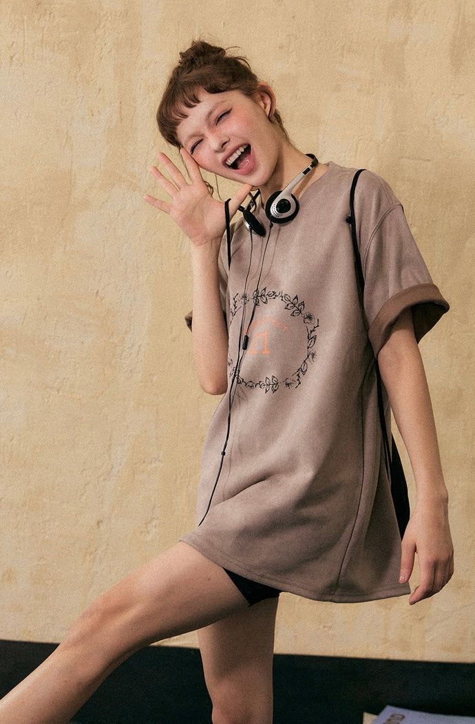 EZEK&STUDIO American Retro short sleeve casual T-shirt
