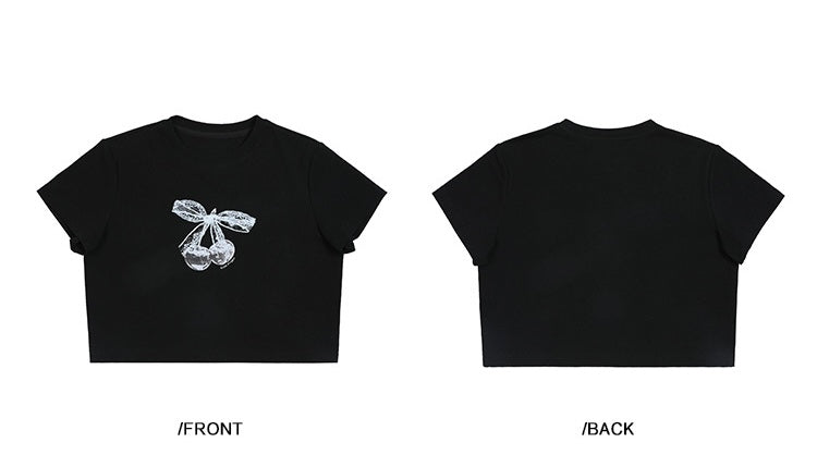 EZEK&STUDIO Black short sleeve loose casual T-shirt