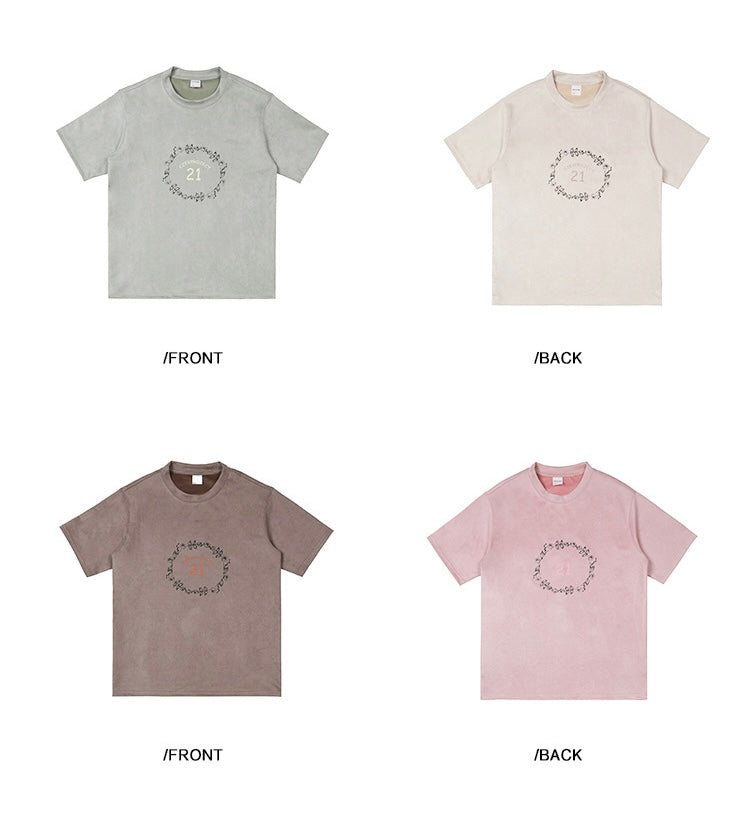 EZEK&STUDIO American Retro short sleeve casual T-shirt