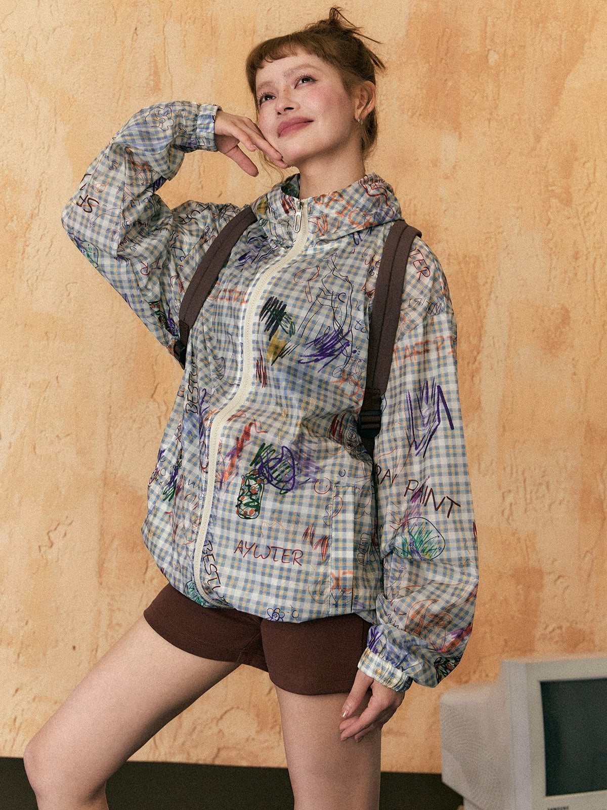 EZEK&STUDIO American plaid sunscreen clothes