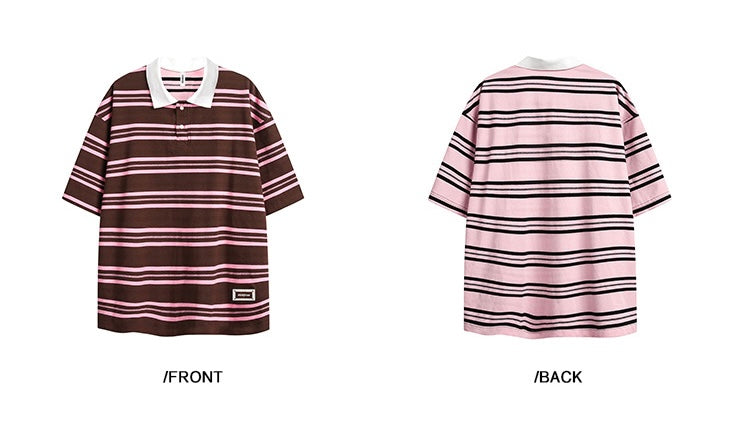 EZEK&STUDIO Retro border T-shirt