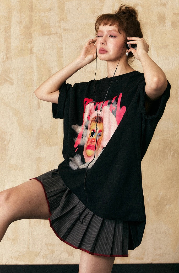 EZEK&STUDIO Printed clown short sleeve T-shirt