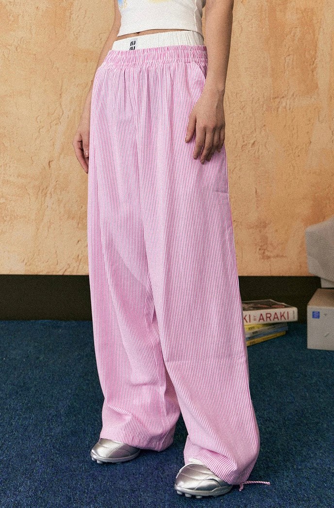 EZEK&STUDIO Striped Casual pants