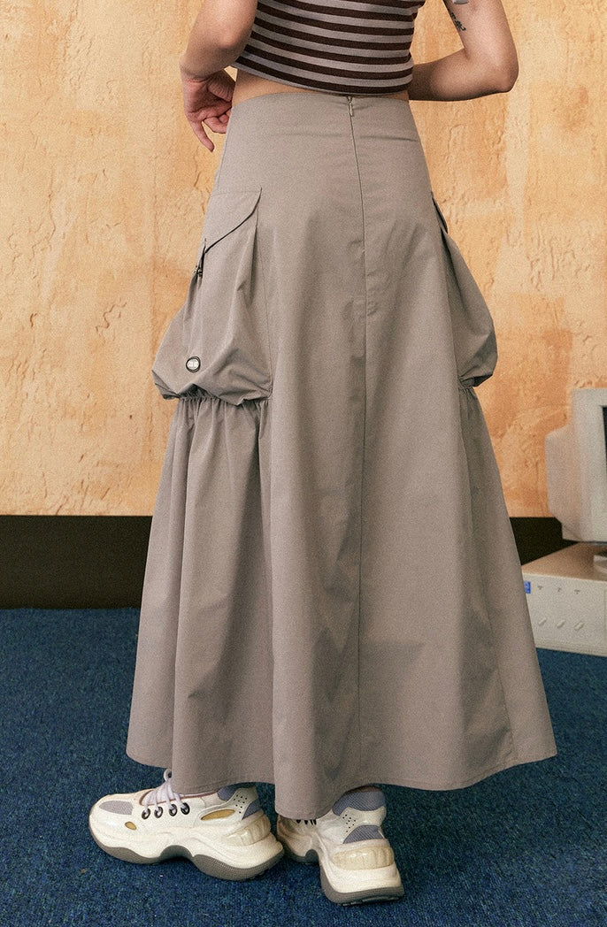 EZEK&STUDIO American Retro long skirt
