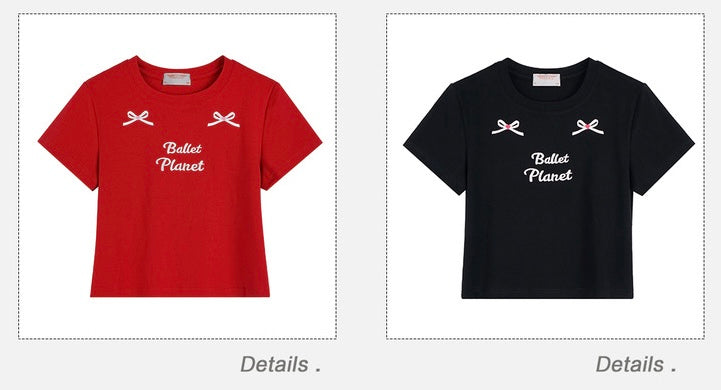 2024新作アメリカンカジュアルリボン半袖 Tシャツ