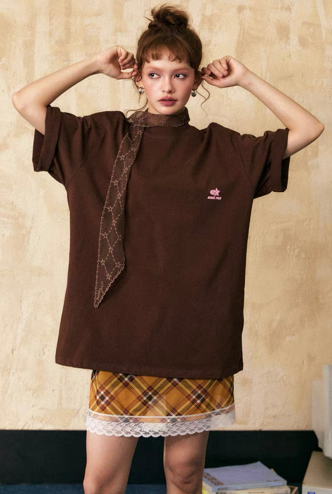 EZEK&STUDIO American Retro High Street Short Sleeve T-Shirt