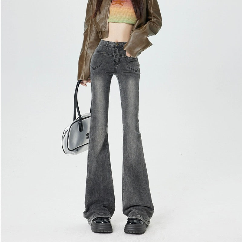 Konggeins American Vintage Wide Leg Jeans