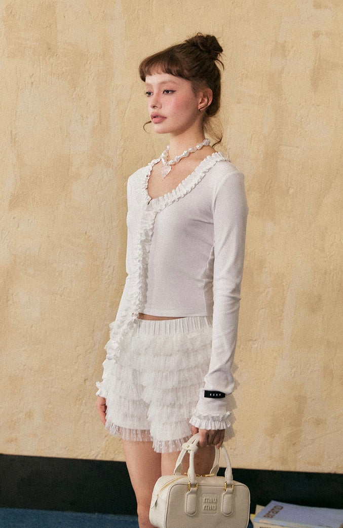 EZEK&STUDIO Short French niche top