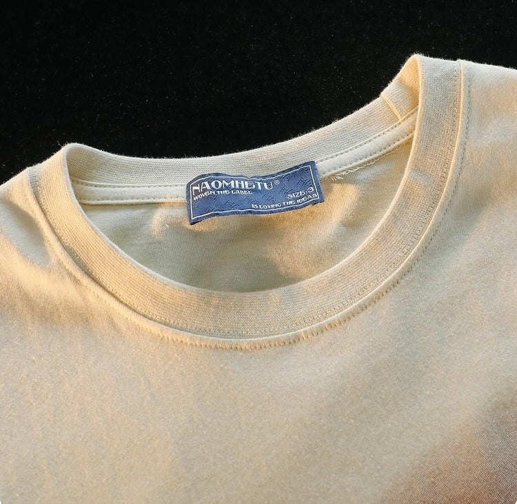 Konggeins American Retro print short sleeve T-shirt