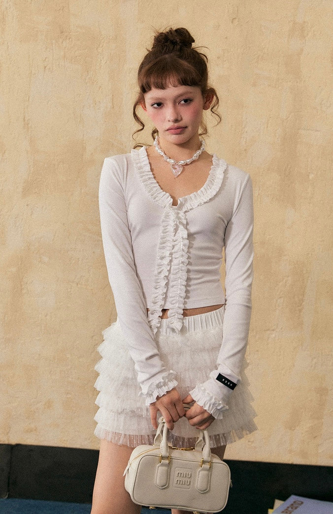 EZEK&STUDIO Short French niche top