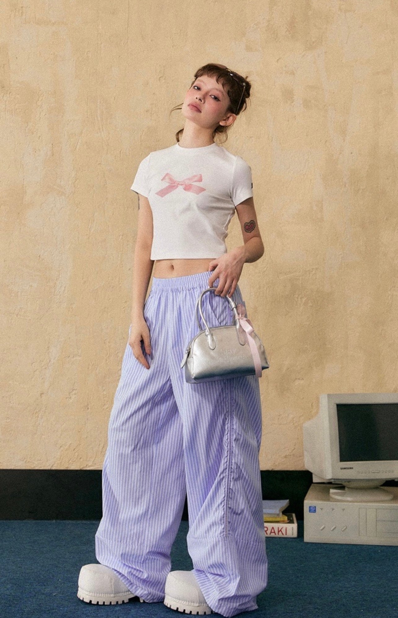 EZEK&STUDIO Slim Loose floor length pants