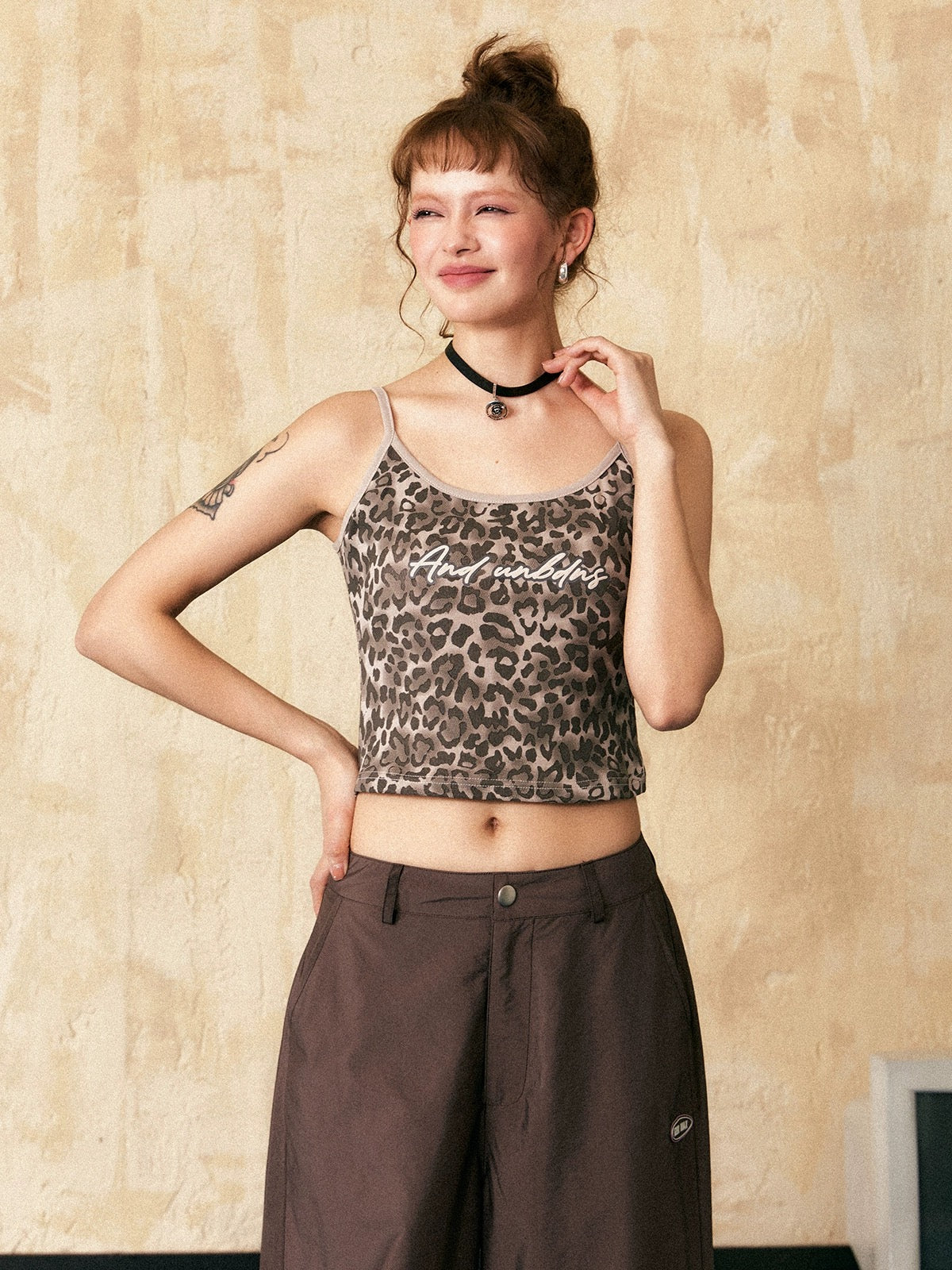 EZEK&STUDIO American leopard print camisole