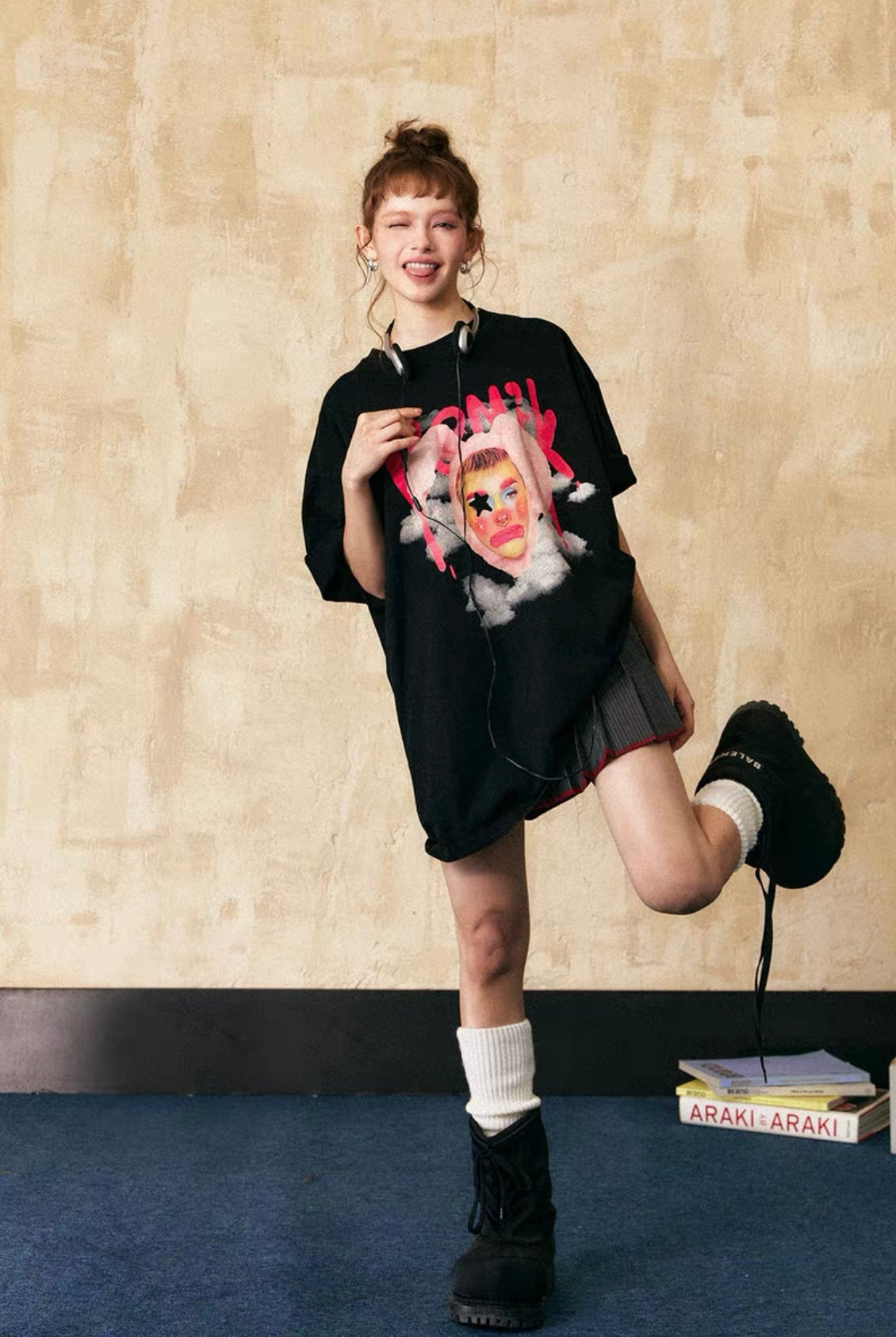 EZEK&STUDIO Printed clown short sleeve T-shirt