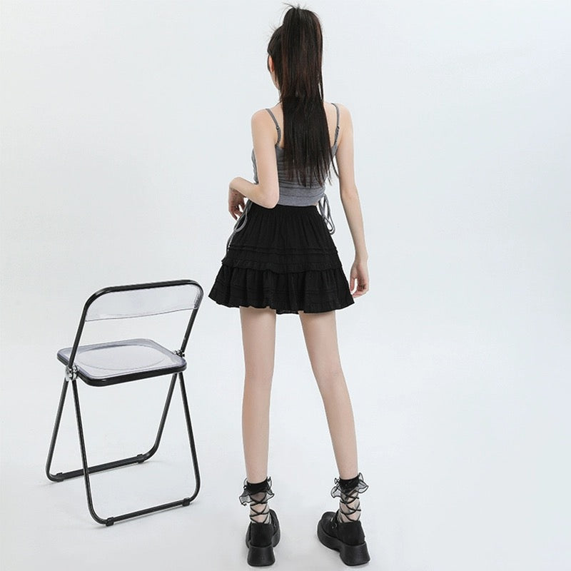 Konggeins Casual high waist skirt