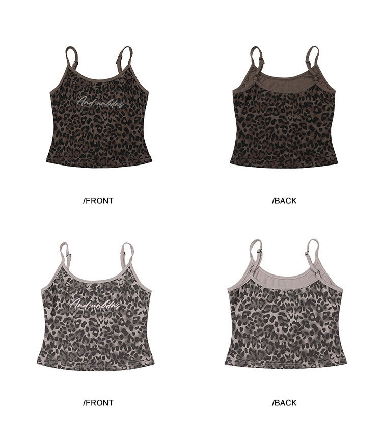 EZEK&STUDIO American leopard print camisole