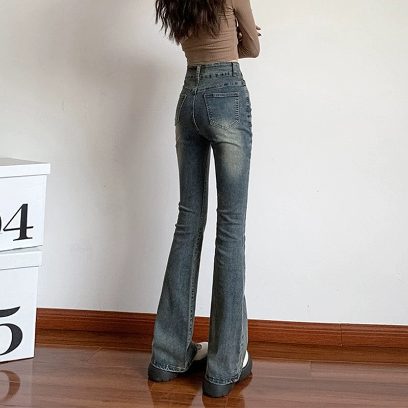 Konggeins American Autumn high street jeans