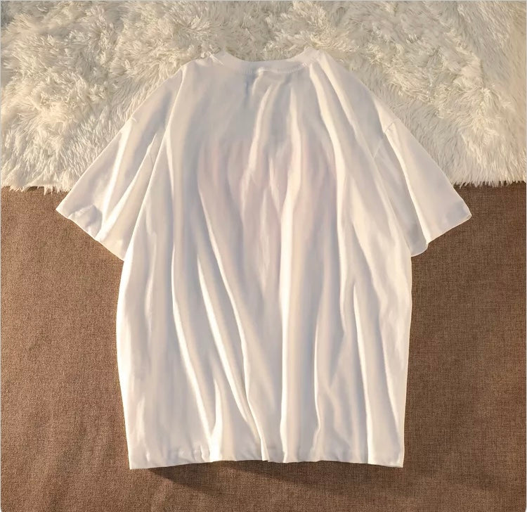 Konggeins Love Print Short Sleeve T-Shirt