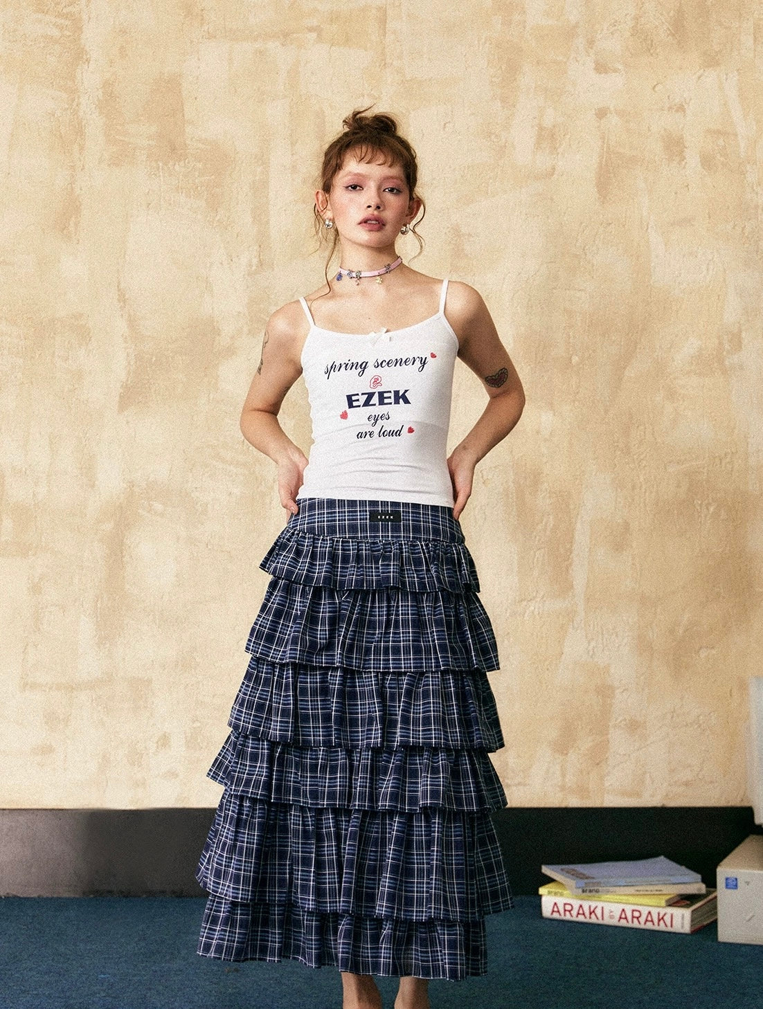 EZEK&STUDIO American letter print camisole