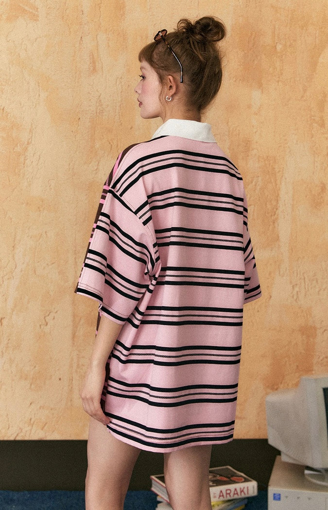 EZEK&STUDIO Retro border T-shirt