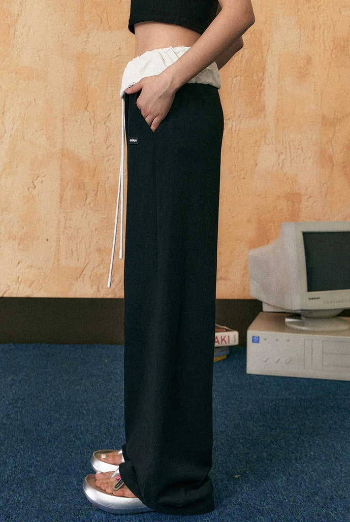 EZEK&STUDIO Loose suspender casual pants