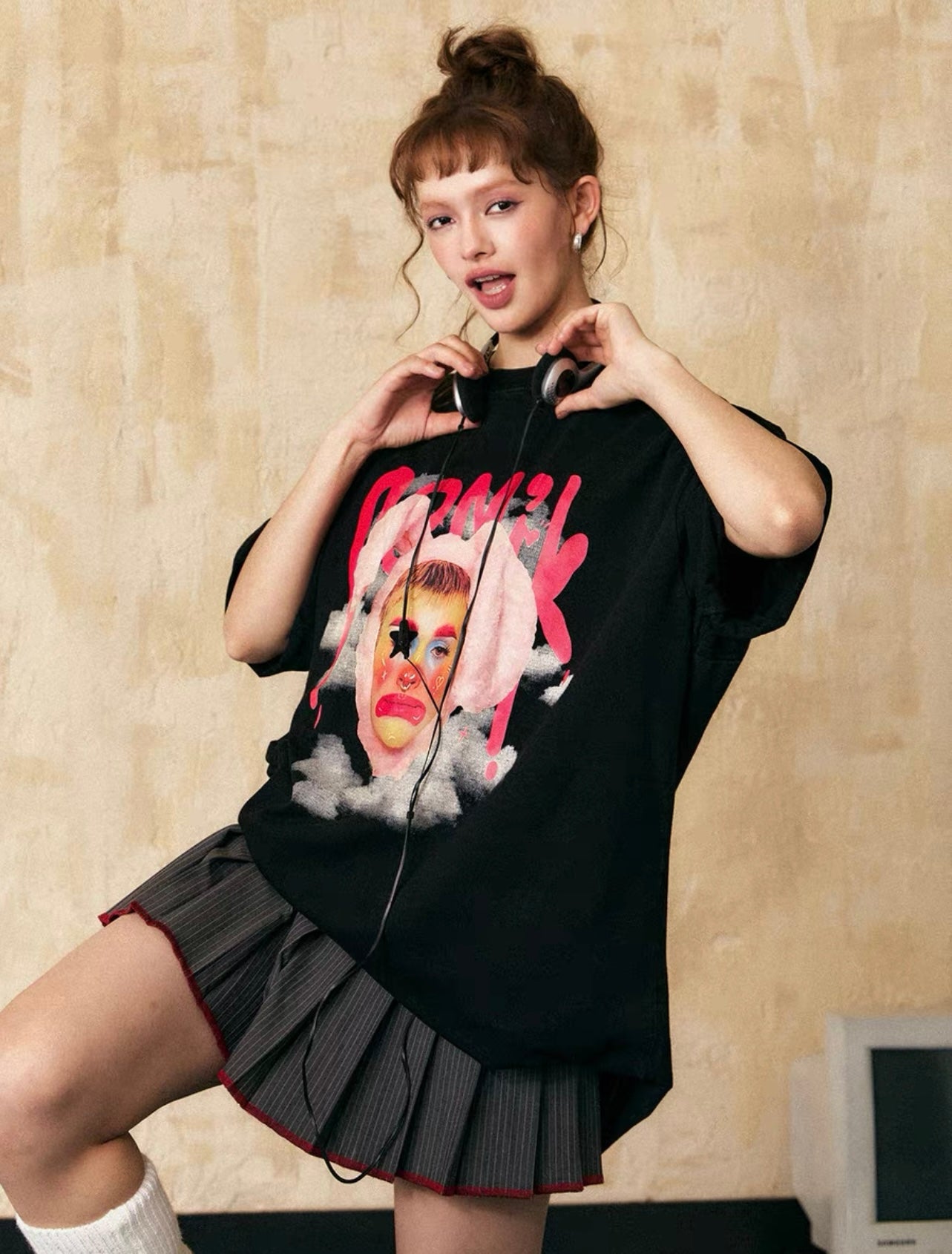 EZEK&STUDIO Printed clown short sleeve T-shirt