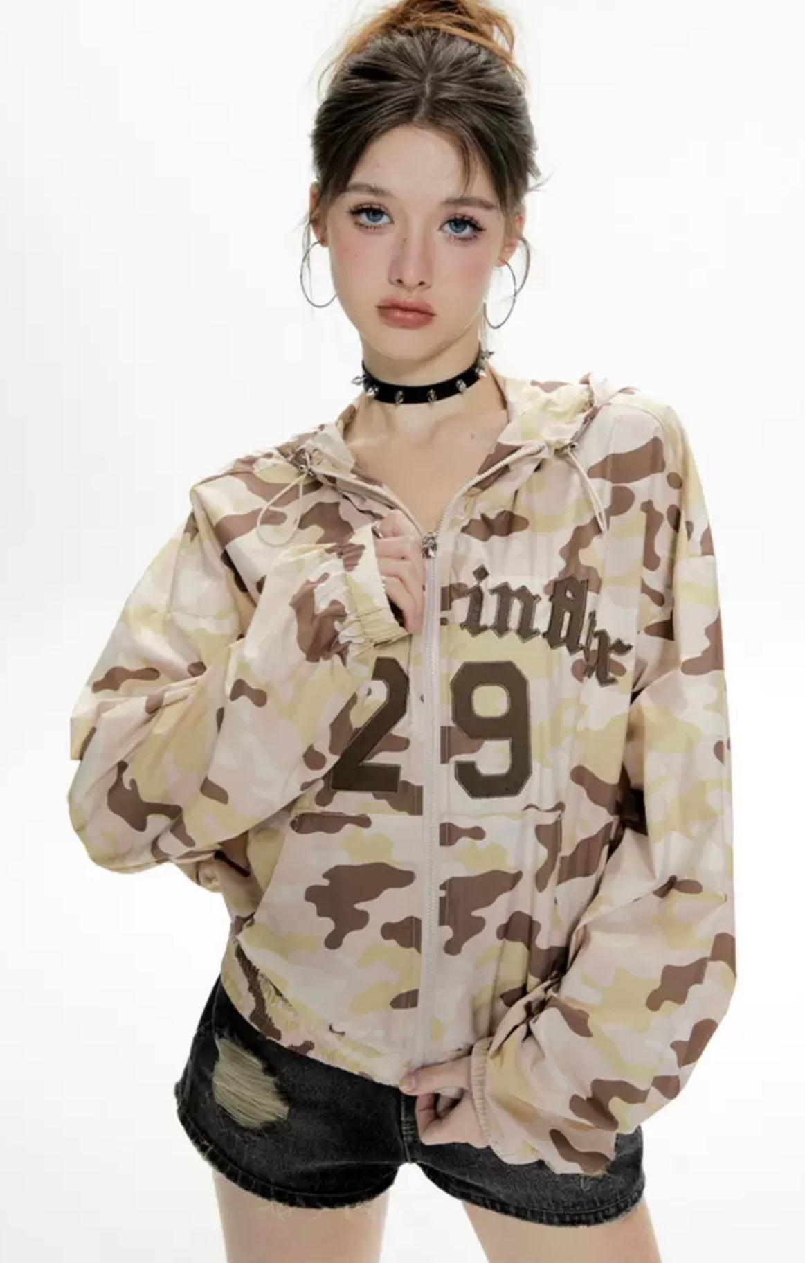 I'M ONE American retro camouflage print sun protection clothing