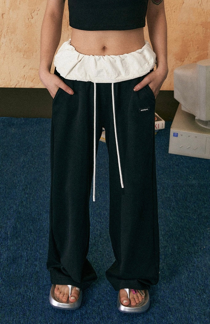 EZEK&STUDIO Loose suspender casual pants