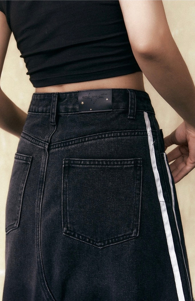 EZEK&STUDIO American Retro Denim long skirt