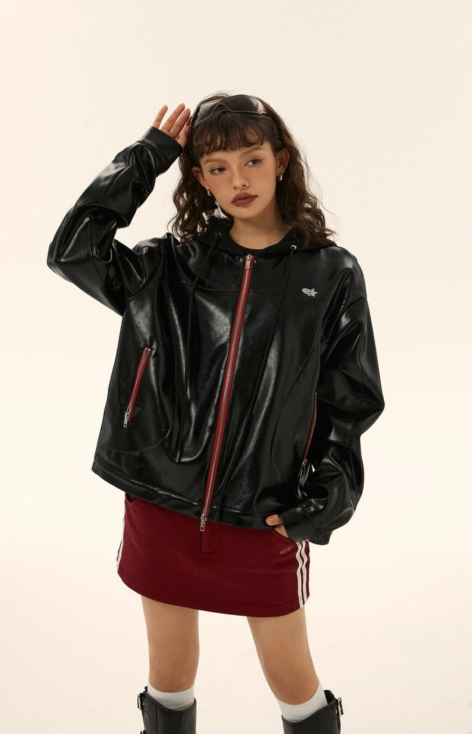 EZEK&STUDIO American Retro leather jacket