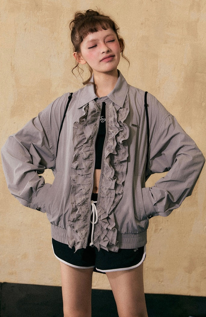EZEK&STUDIO Sun Protection Clothing lace top