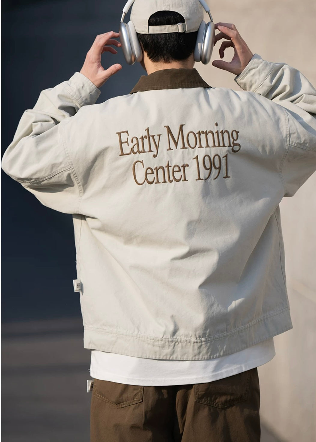 BELLKENIDE Cargo Monogram Embroidery Simple Wash Jacket