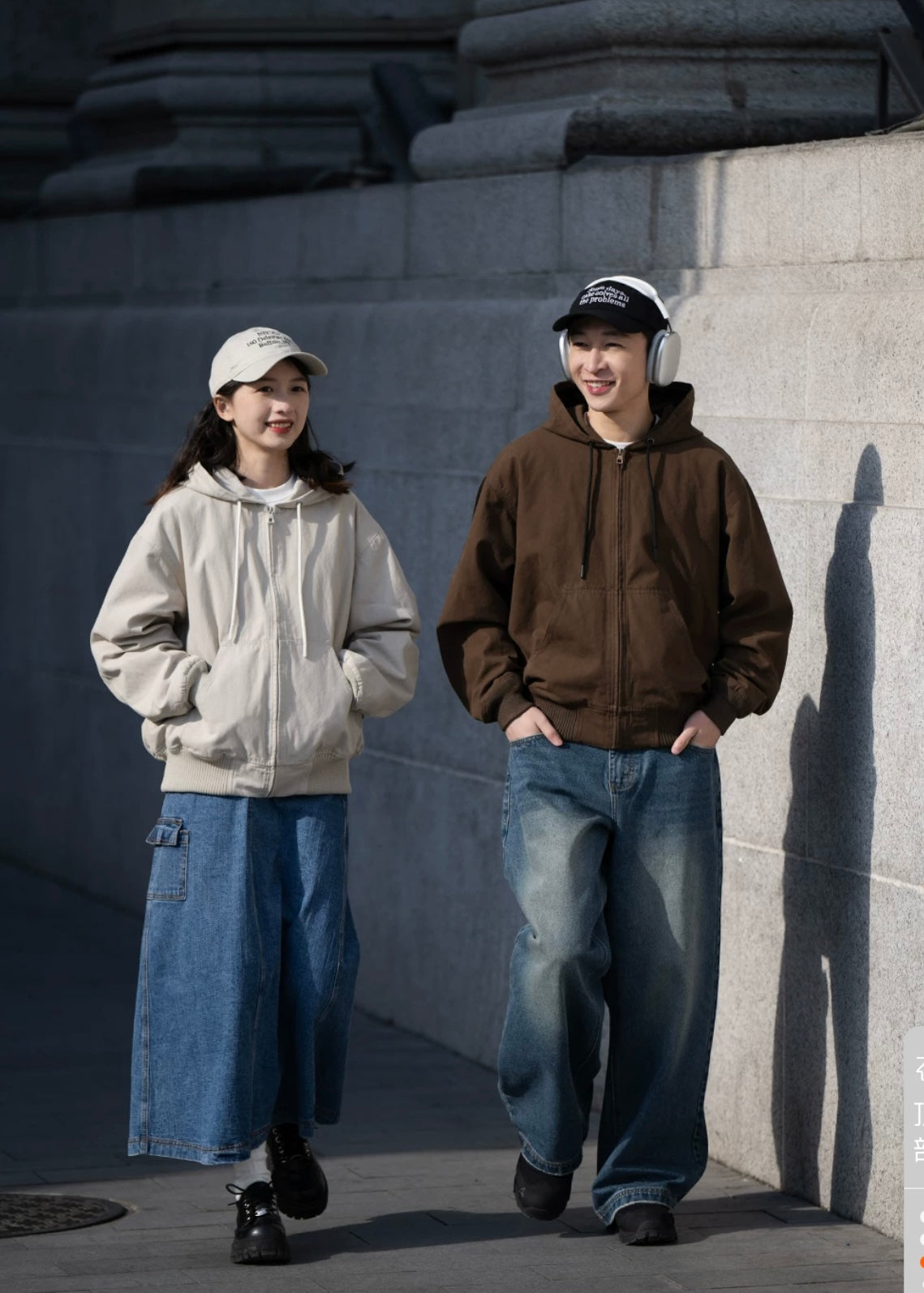 BELLKENIDE Cotton Wash Cargo Casual Loose Hooded Jacket