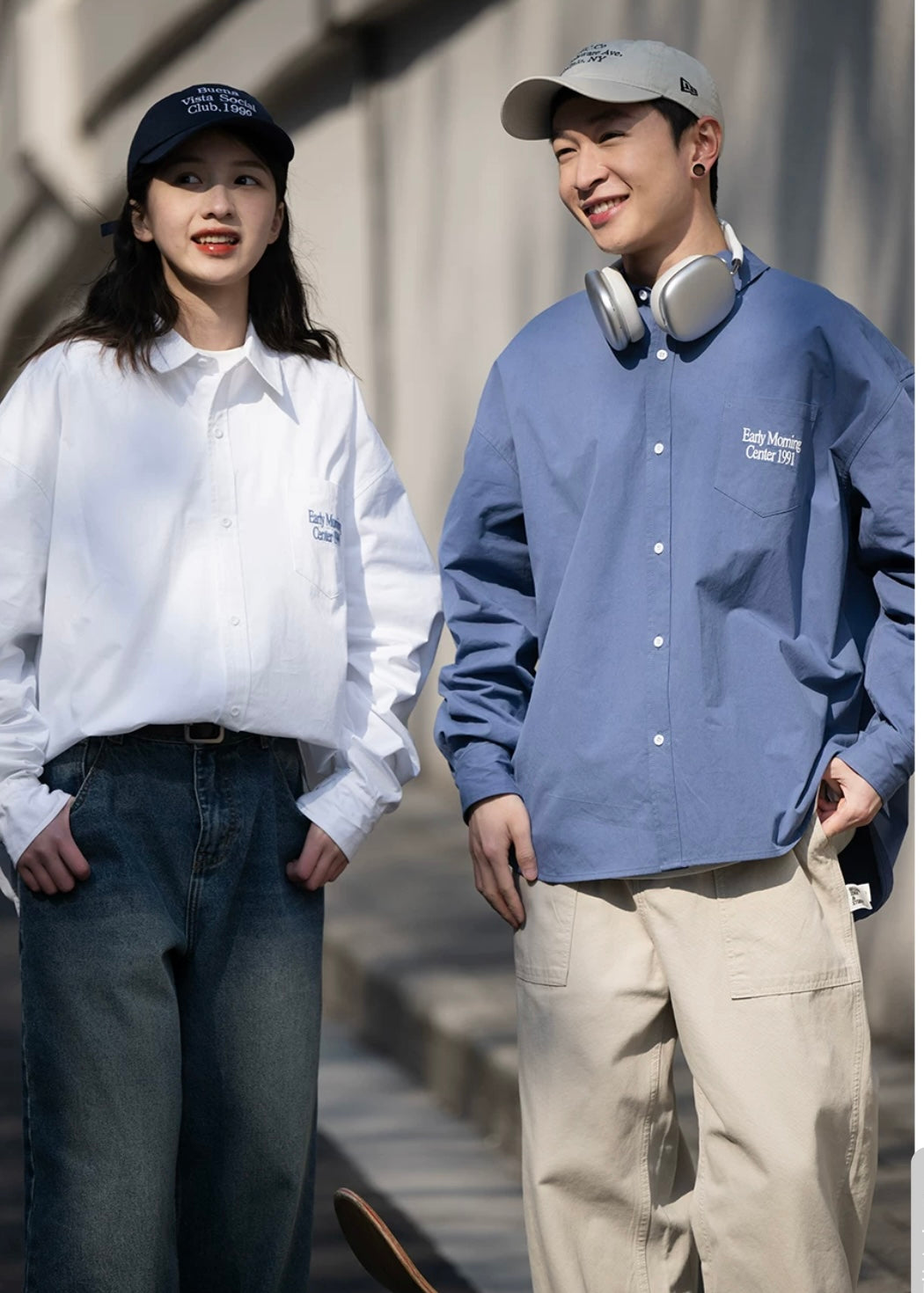 BELLKENIDE Silhouette Solid Color Long-Sleeved Shirt